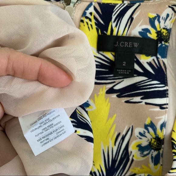 J. Crew Sleeveless Silk Dress In Spring Meadow - Picture 6 of 9